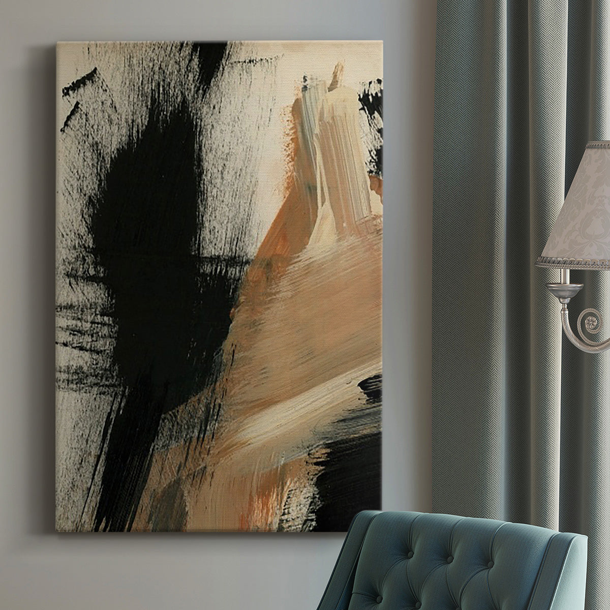 Baked Paintstrokes I Premium Gallery Wrapped Canvas - Ready to Hang