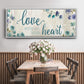 Love With All Your Heart - Floater Framed Canvas Print