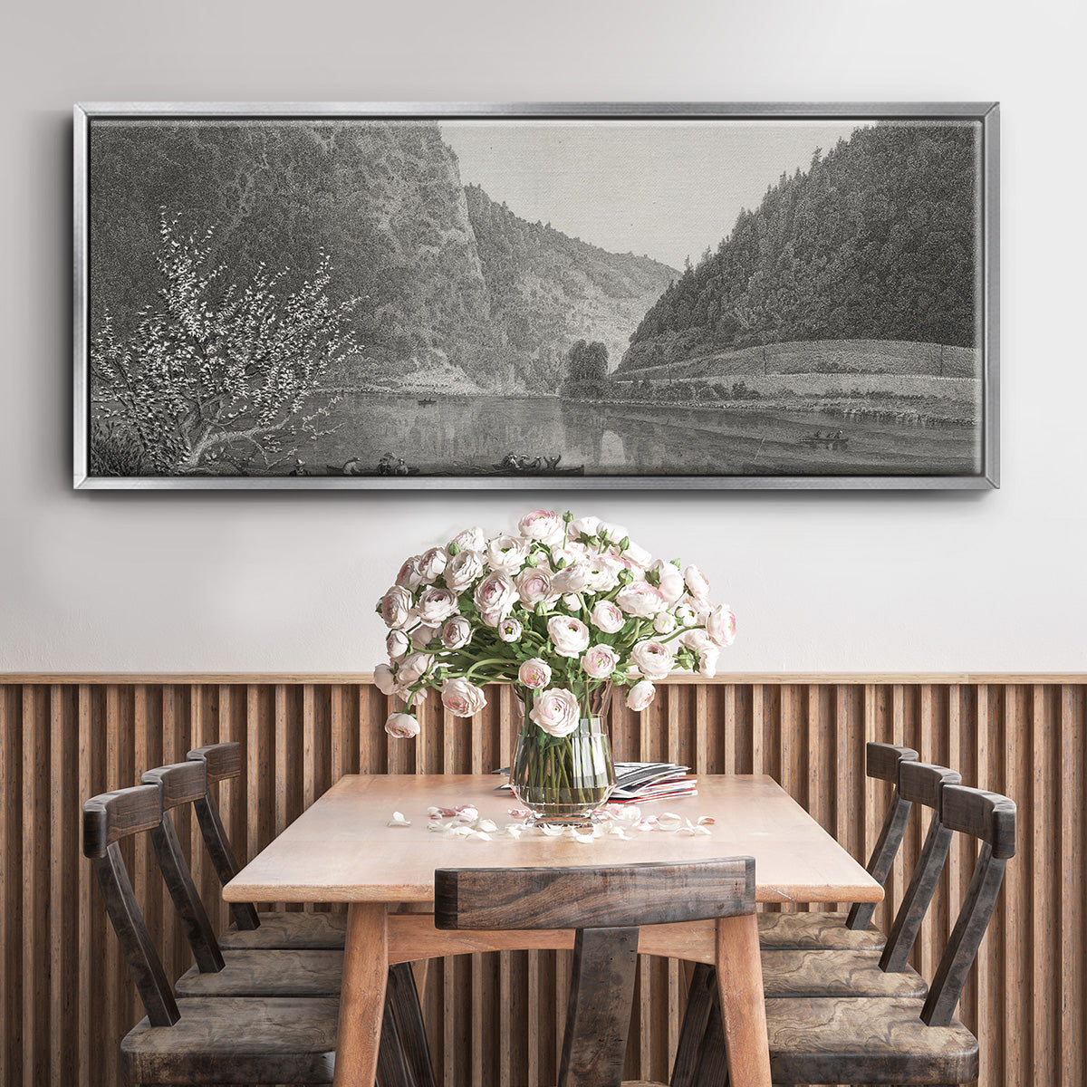 Delaware Water Gap - Floater Framed Canvas Print