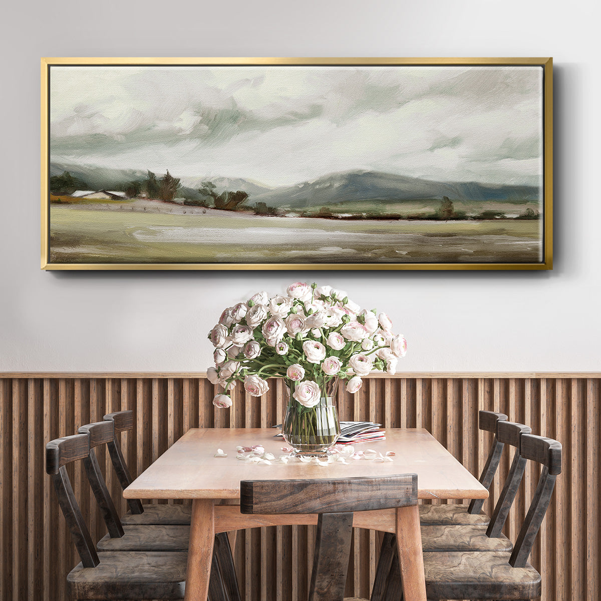 Big Sky Valley - Floater Framed Canvas Print