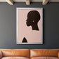 Pink Silhouette I - Modern Framed Canvas Print