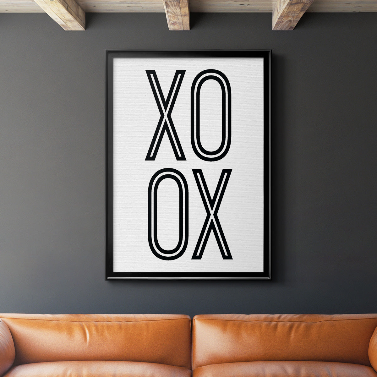 Bold Love I - Modern Framed Canvas Print