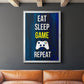 Gamer at Play V - Modern Framed Canvas Print