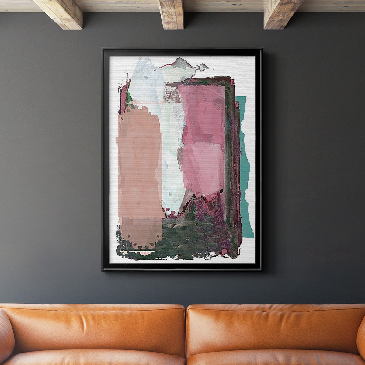 Brights Soft Wash II - Modern Framed Canvas Print