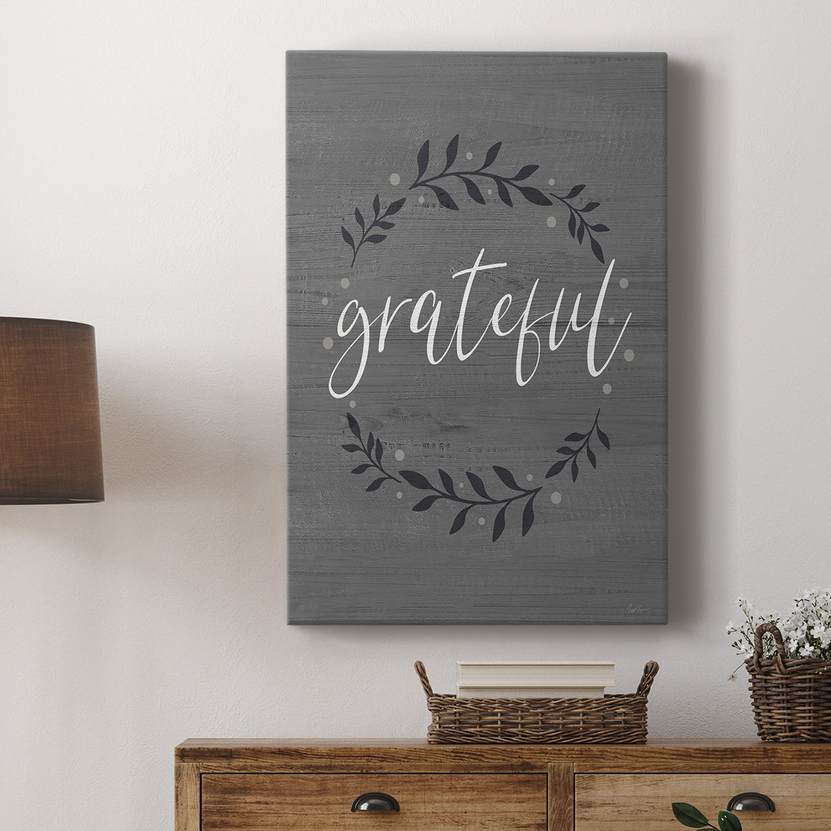 Grateful Wreath - Canvas Art Print
