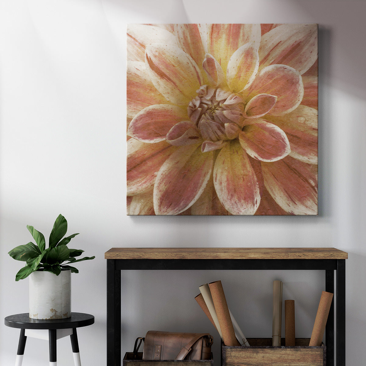 Wall Flower V-Premium Gallery Wrapped Canvas - Ready to Hang