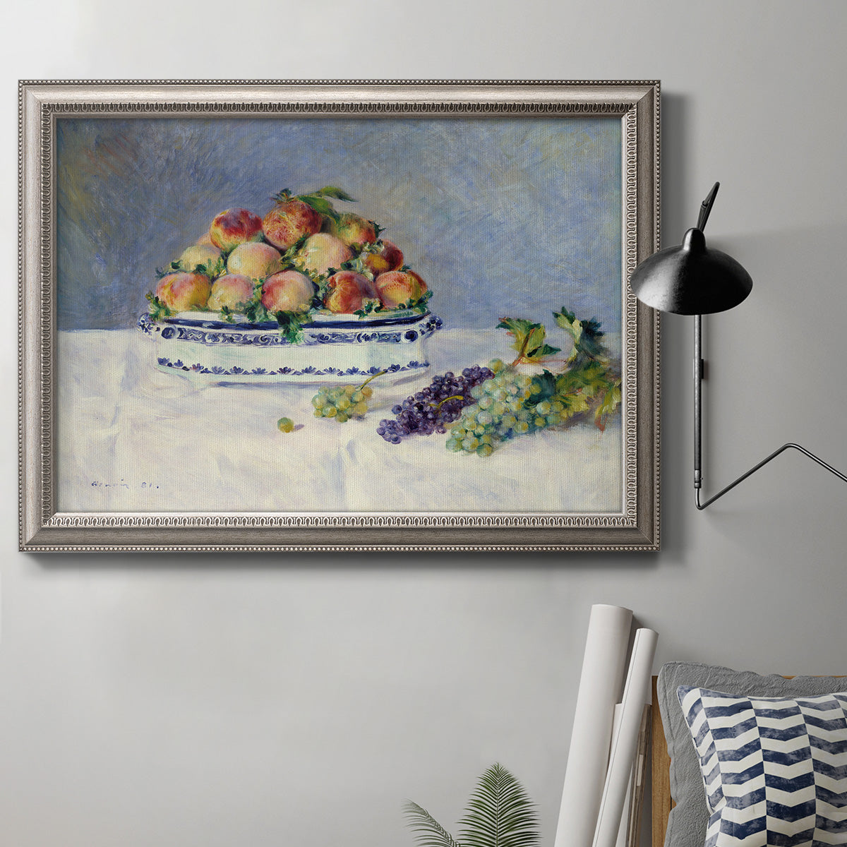 Succulent Field I Premium Framed Canvas- Ready to Hang