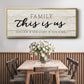 This is Us - Floater Framed Canvas Print