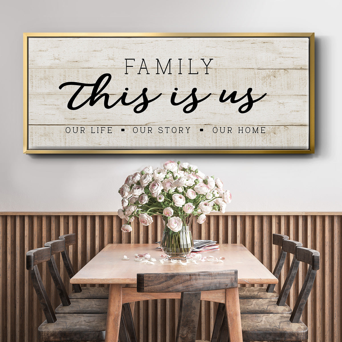 This is Us - Floater Framed Canvas Print