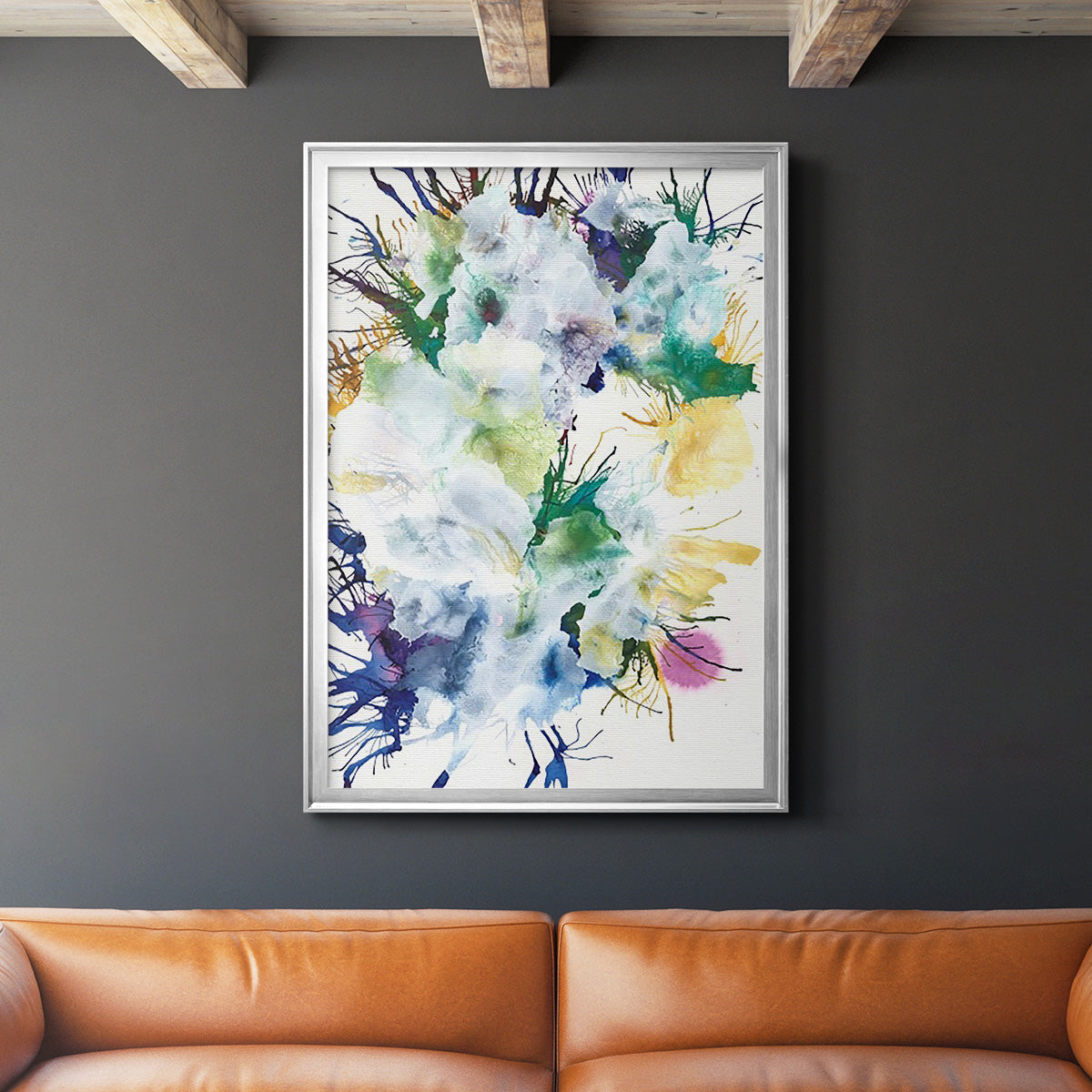 Like An Iris II - Modern Framed Canvas Print