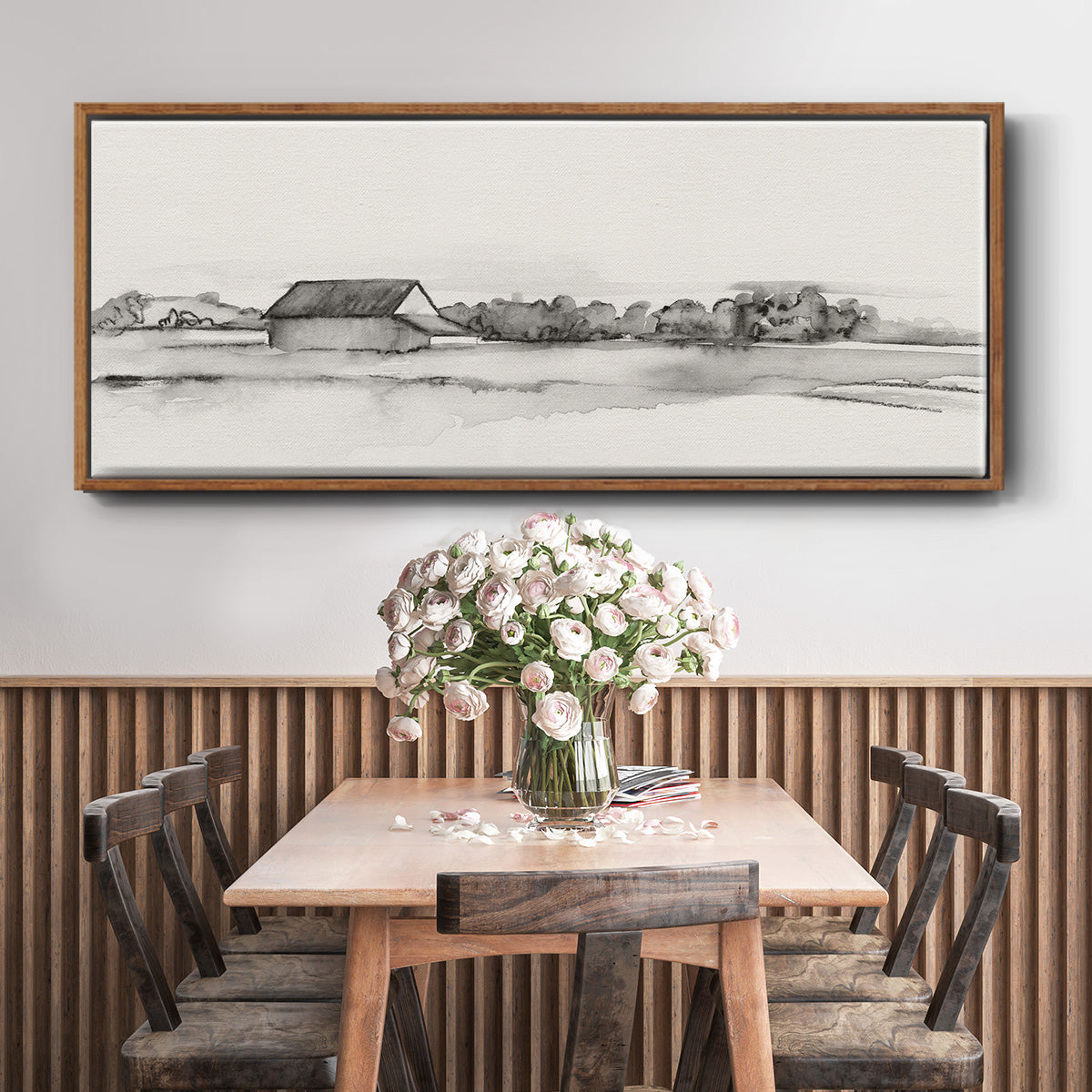 Wyeth Barn I - Floater Framed Canvas Print