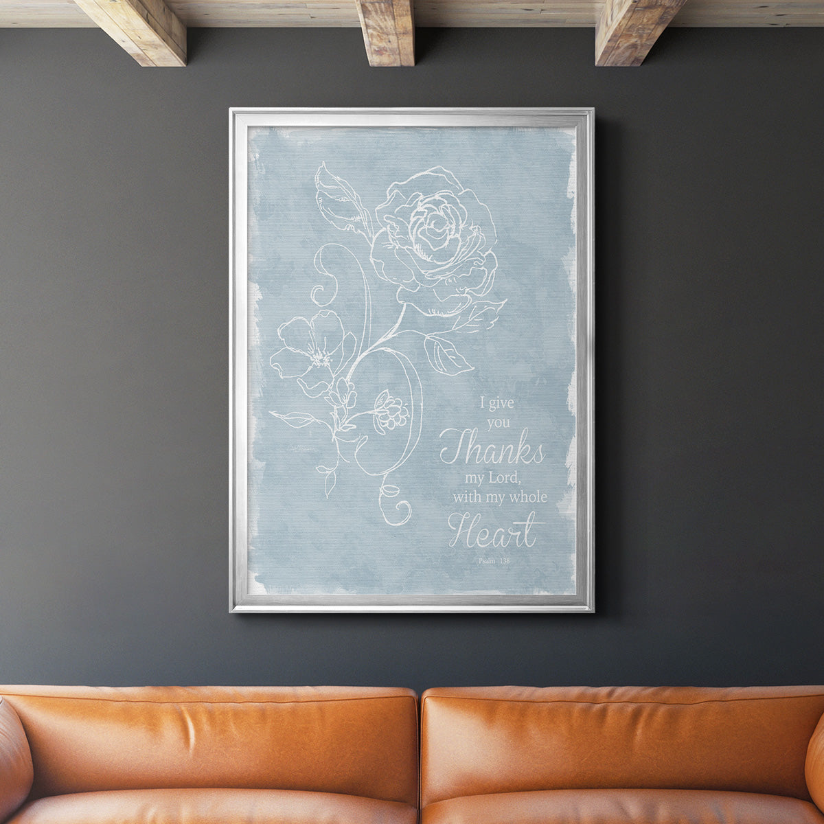 Whole Heart - Modern Framed Canvas Print