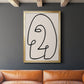 Face It II - Modern Framed Canvas Print