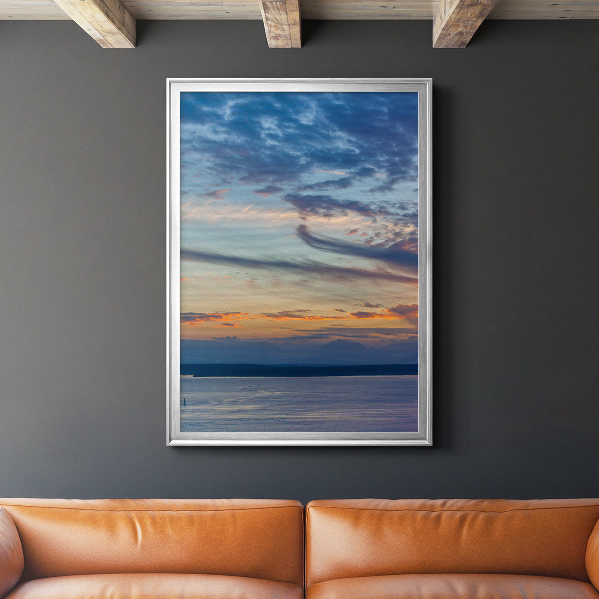 Cloud Variations - Modern Framed Canvas Print