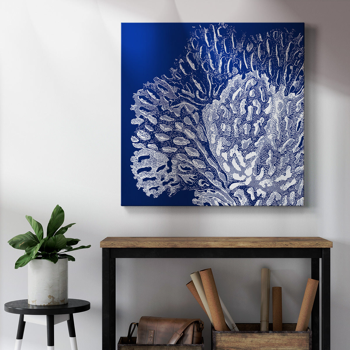 Saturated Coral III - Canvas Art Print