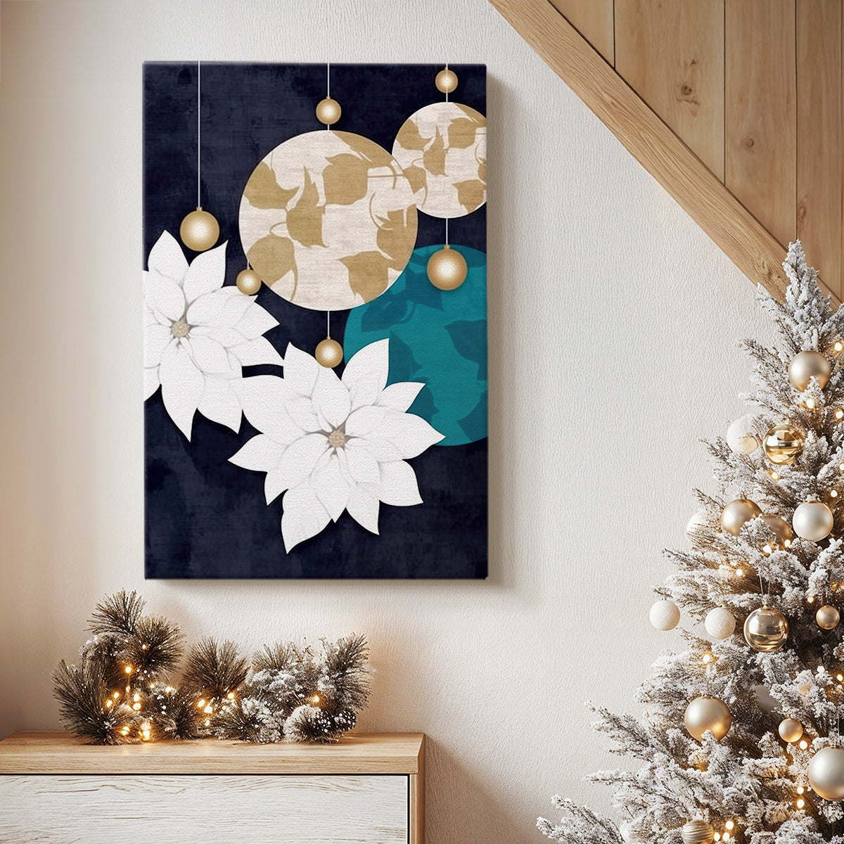Soft Linen Carols Serenade - Canvas Art Print