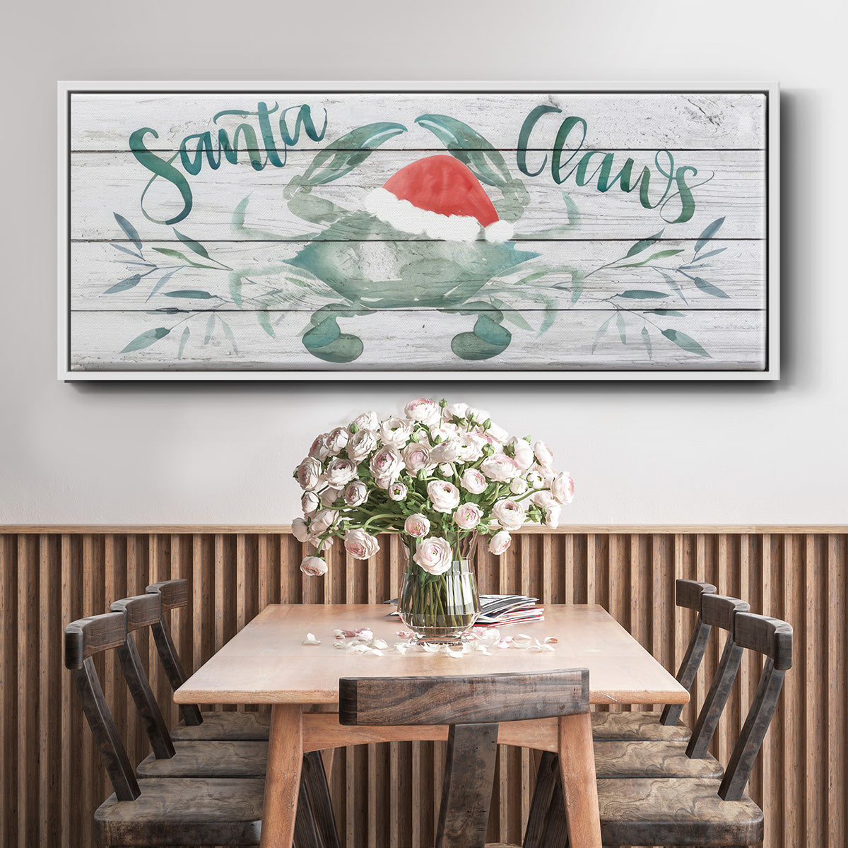 Tis the Seasun Collection D - Floater Framed Canvas Print