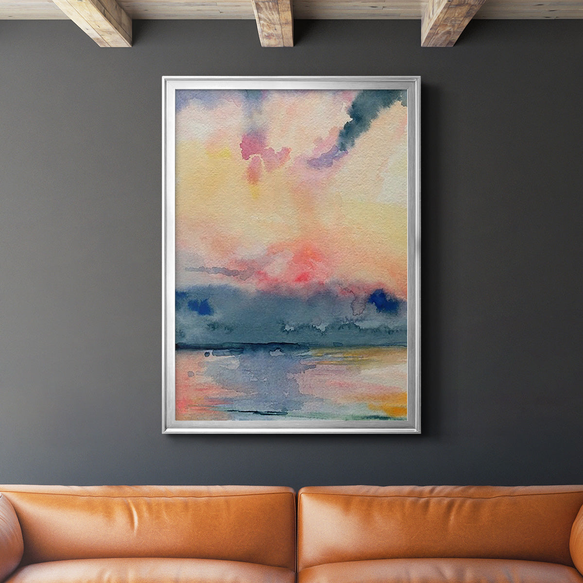 Prism Seascape II - Modern Framed Canvas Print