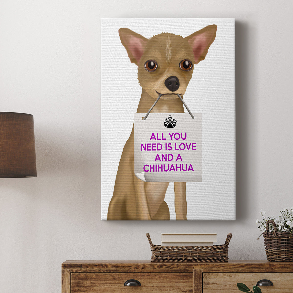 Love and Chihuahua - Canvas Art Print