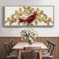 Red Bird Christmas Collection D - Floater Framed Canvas Print