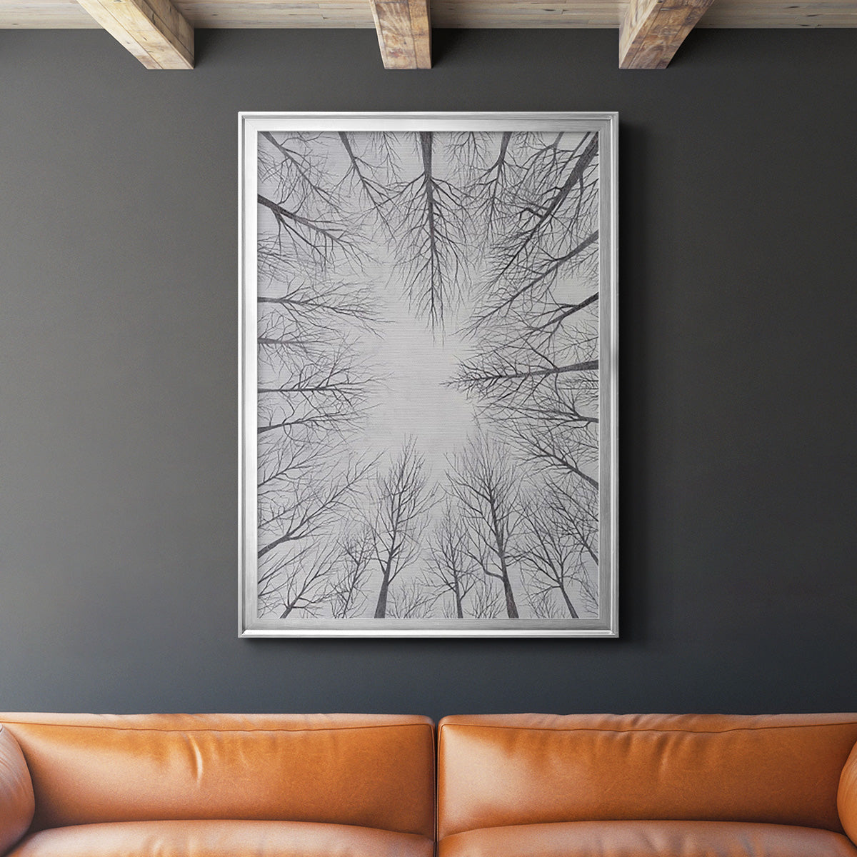 Deciduous Canopy I - Modern Framed Canvas Print