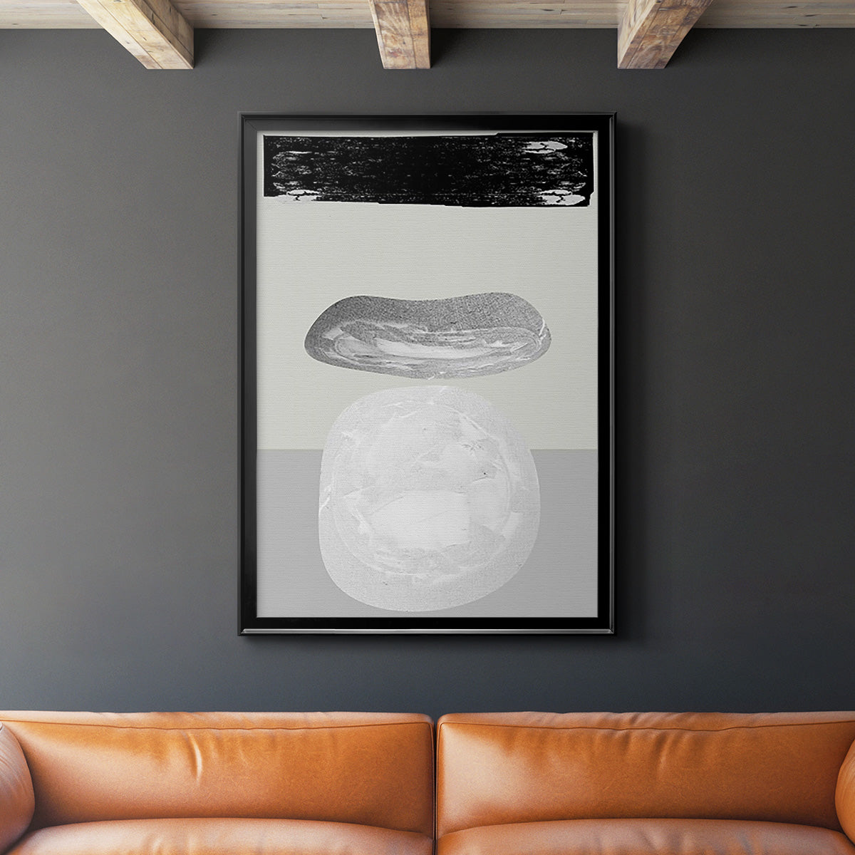 Eggy II - Modern Framed Canvas Print