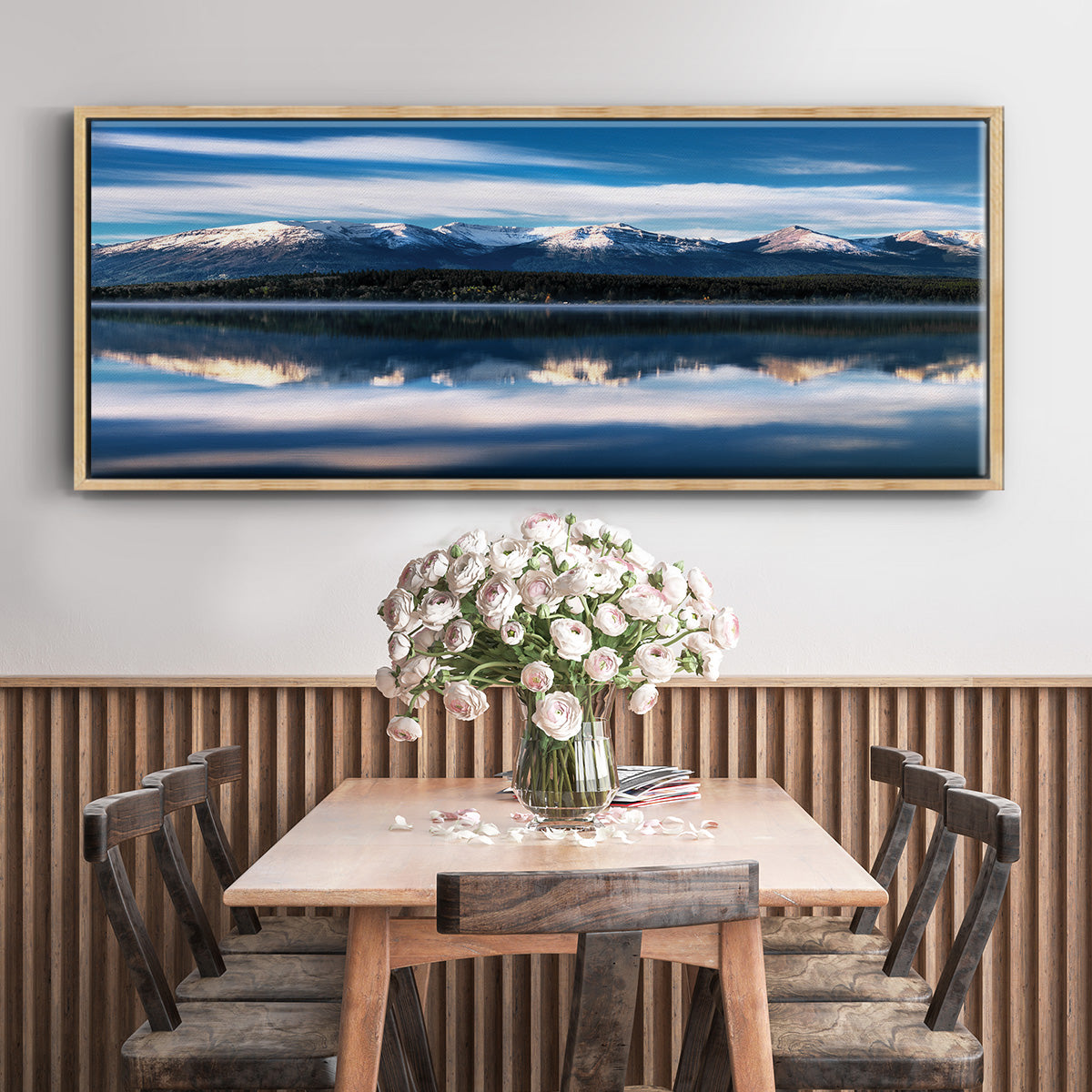 Pyramid Lake - Floater Framed Canvas Print