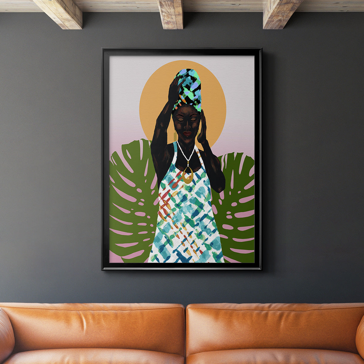 Her Faith - Modern Framed Canvas Print