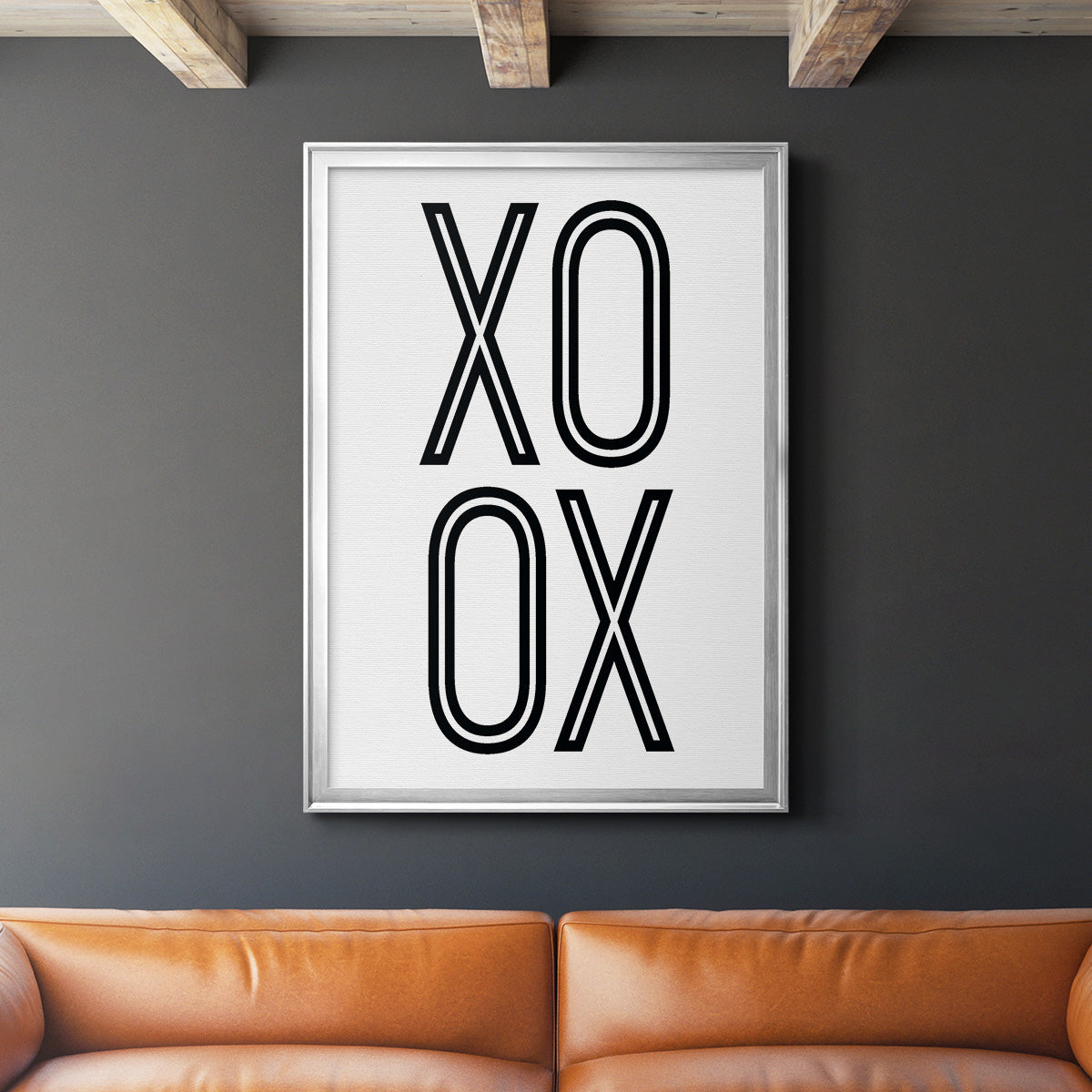 Bold Love I - Modern Framed Canvas Print