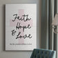 Faith Hope and Love Cross Premium Gallery Wrapped Canvas - Ready to Hang