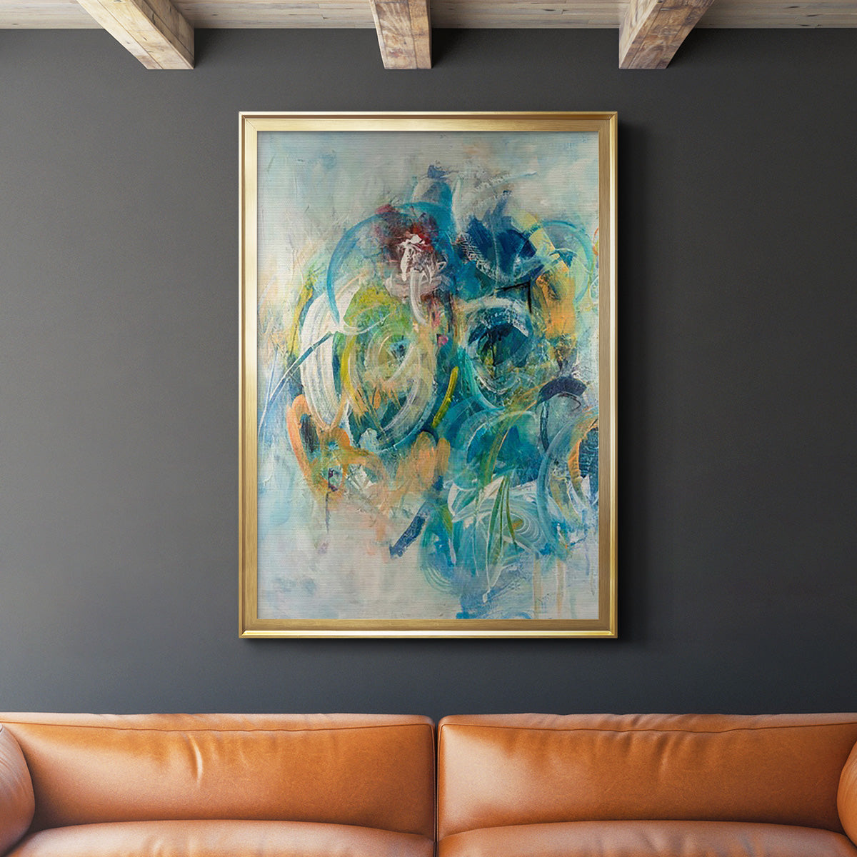 Silent Energy II - Modern Framed Canvas Print