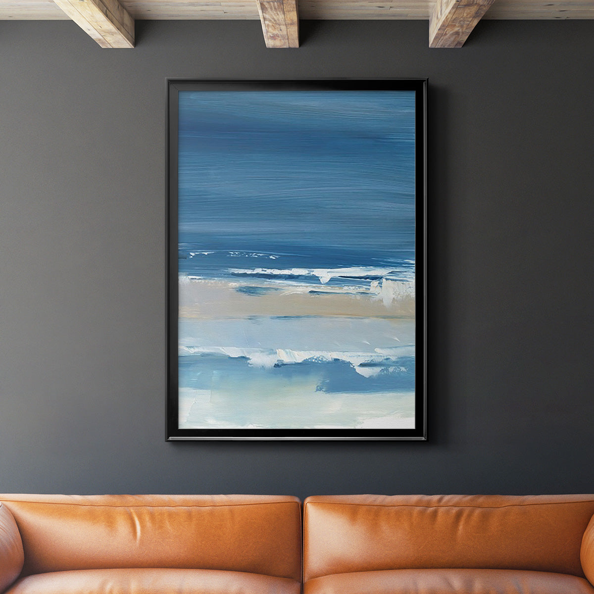 Coastal Colors II - Modern Framed Canvas Print