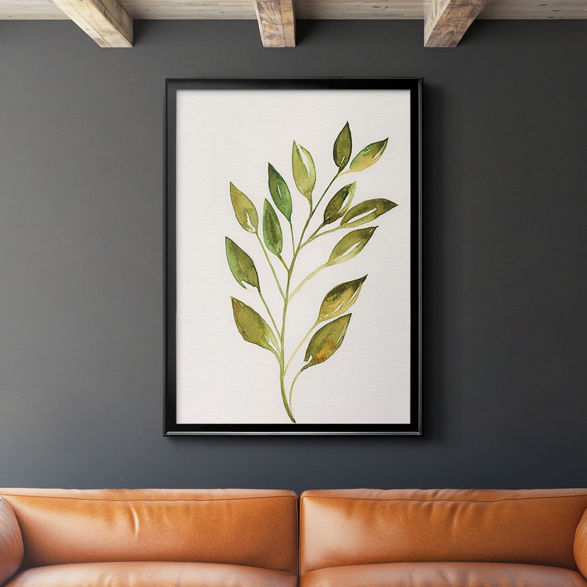 Single Twig I - Modern Framed Canvas Print