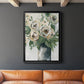 Floral Depth - Modern Framed Canvas Print