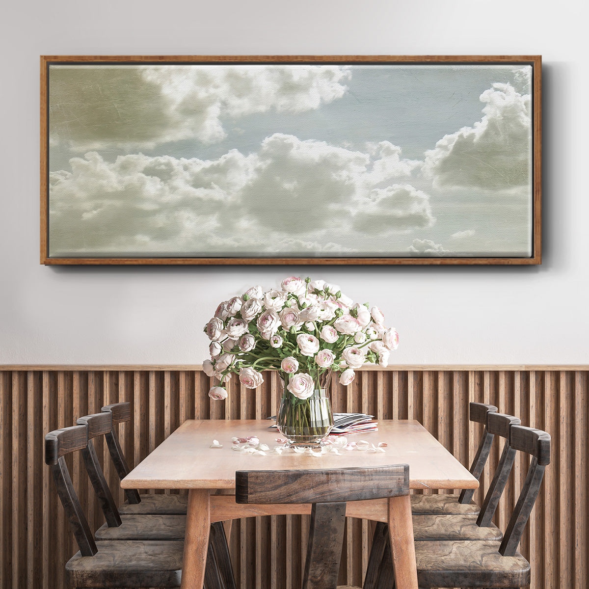 Sky Scrapers IV - Floater Framed Canvas Print