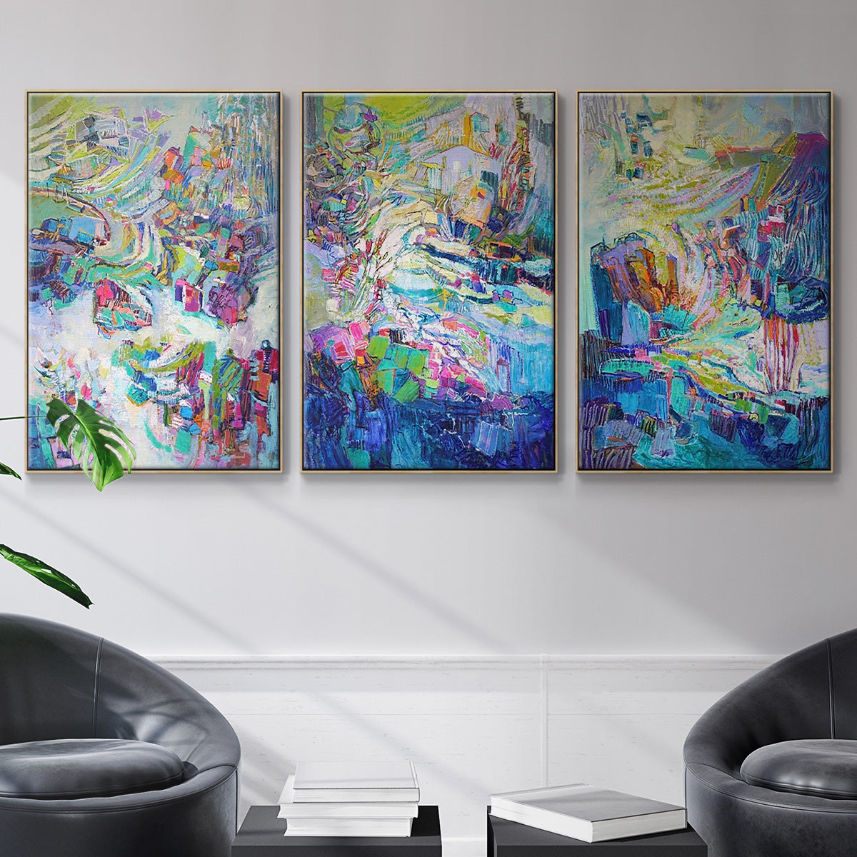 Gathering up the Goddess I - Floater Framed Canvas Set