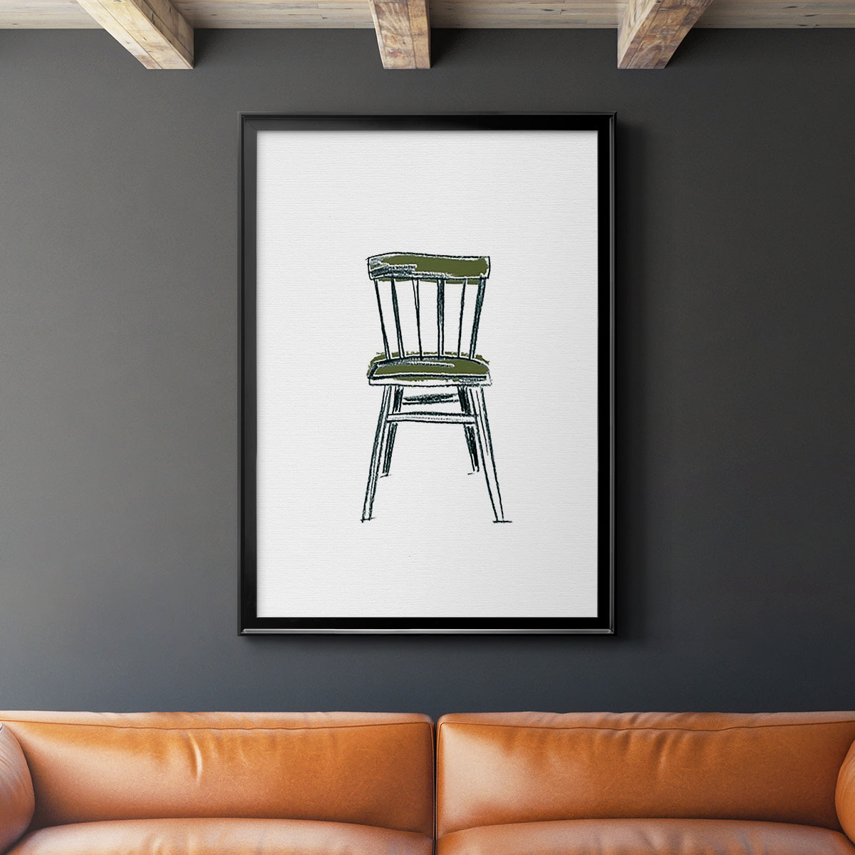 Take a Seat IV - Modern Framed Canvas Print