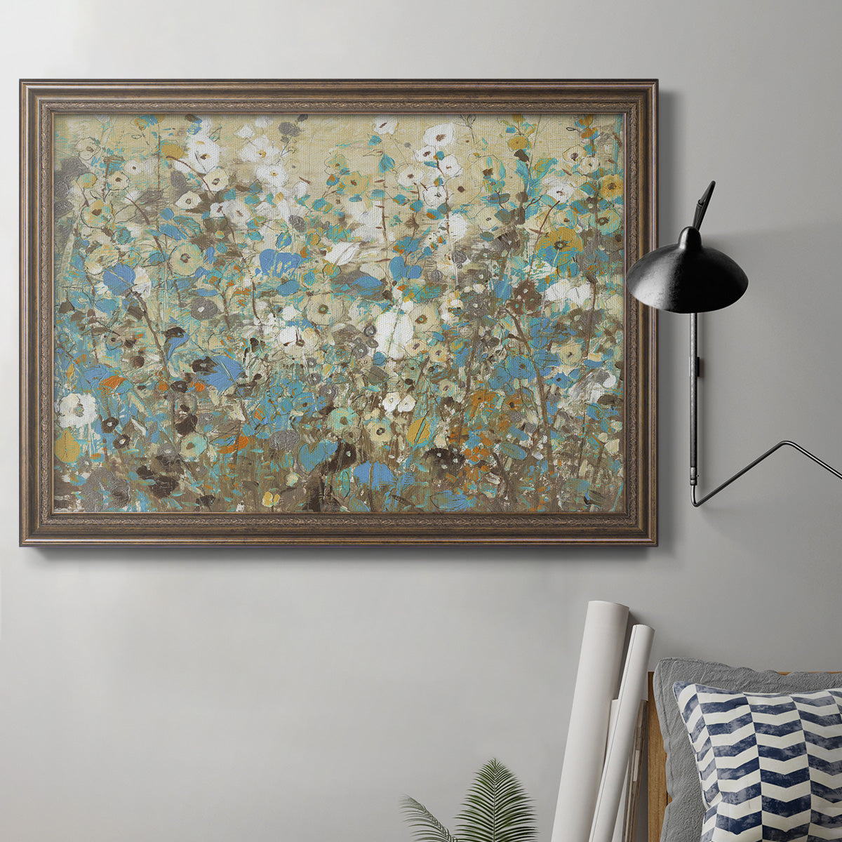 Flowering Vines I Premium Framed Canvas- Ready to Hang