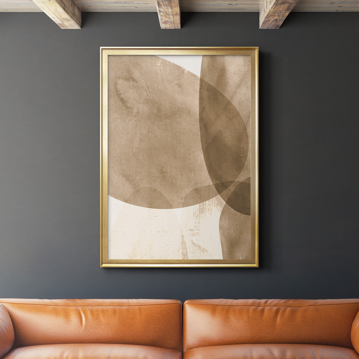 Neutral Object I - Modern Framed Canvas Print
