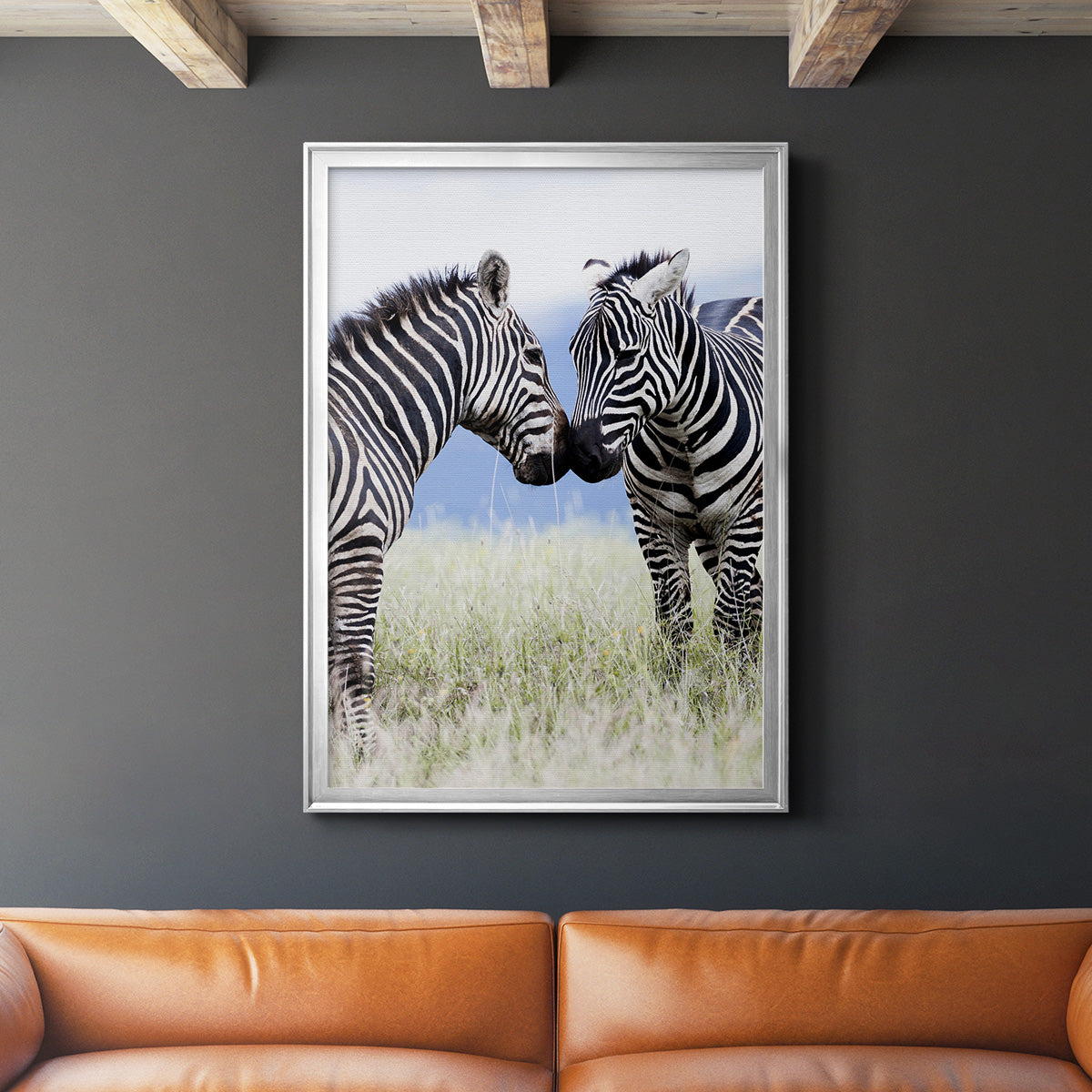 African Affection - Modern Framed Canvas Print