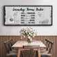 Laundry Room Rules - Floater Framed Canvas Print