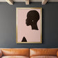 Pink Silhouette I - Modern Framed Canvas Print