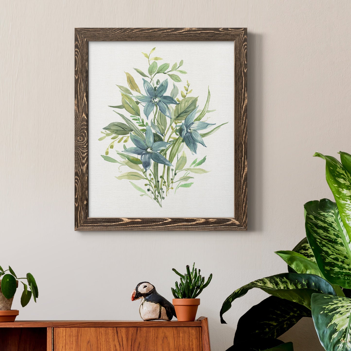 Greenery I - Premium Canvas Framed in Barnwood - Ready to Hang