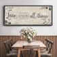 Love Conquers - Floater Framed Canvas Print