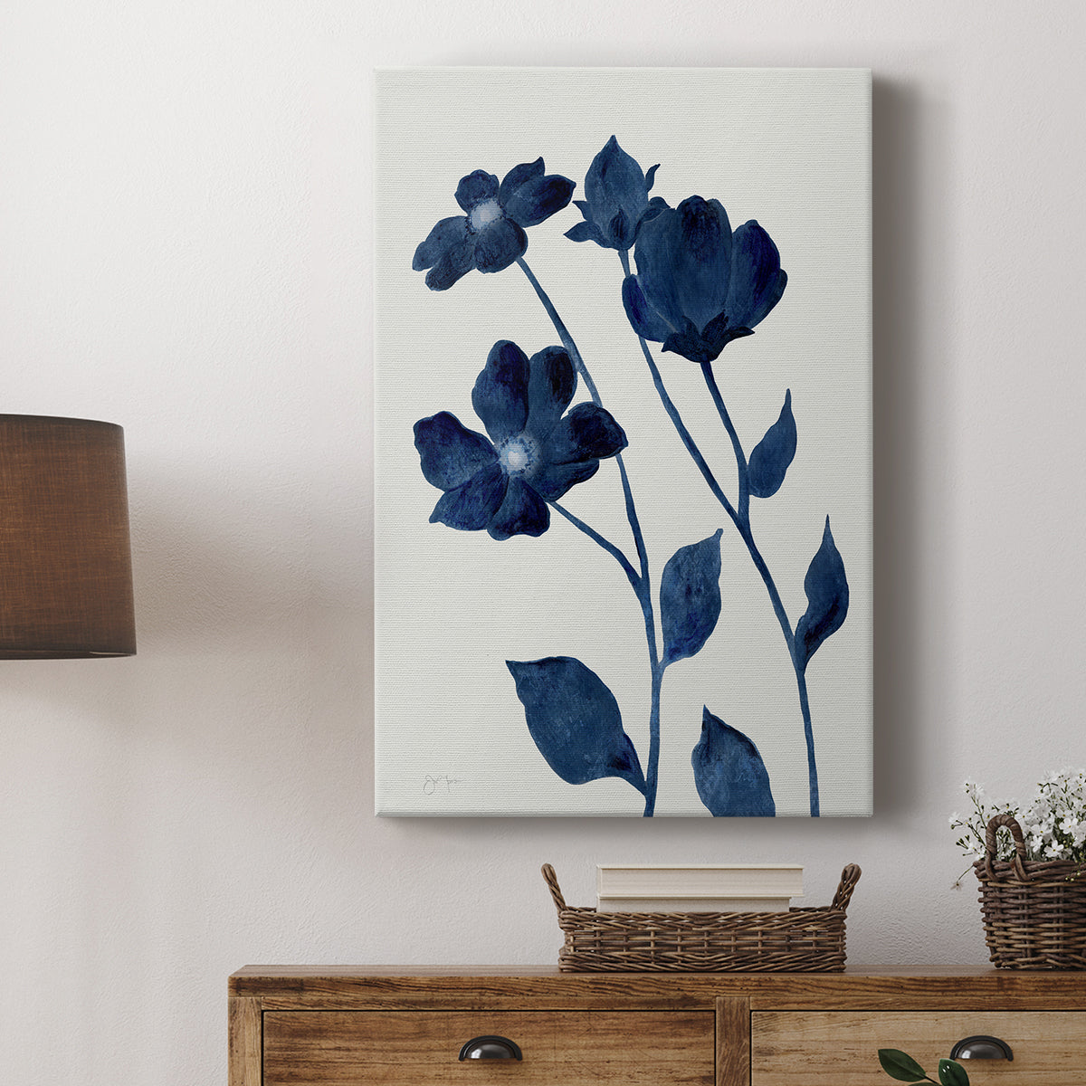 Indigo Bloom I - Canvas Art Print