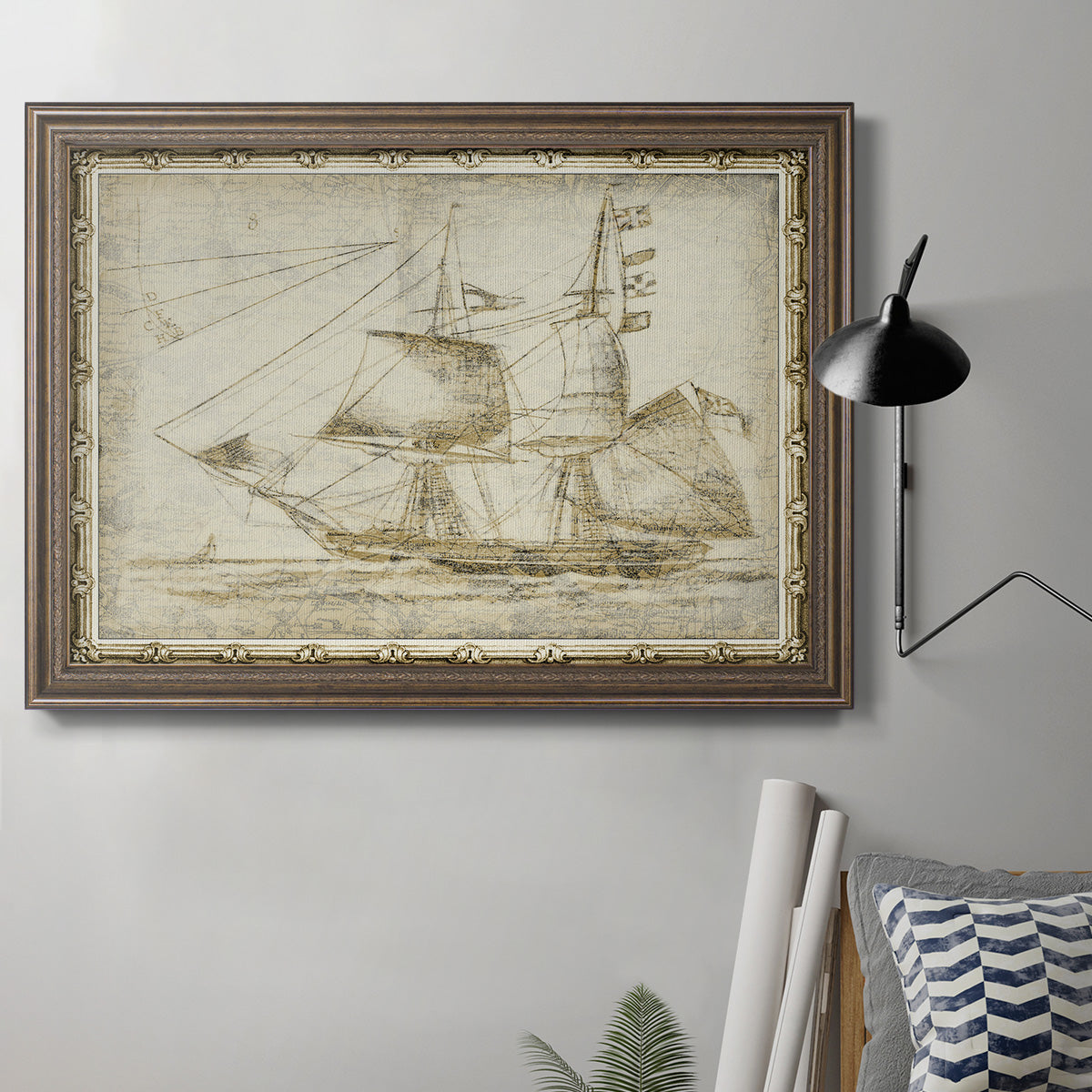 Ghost Ship II Premium Framed Canvas- Ready to Hang