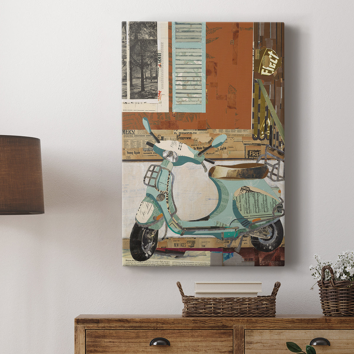 That Vespa - Canvas Art Print