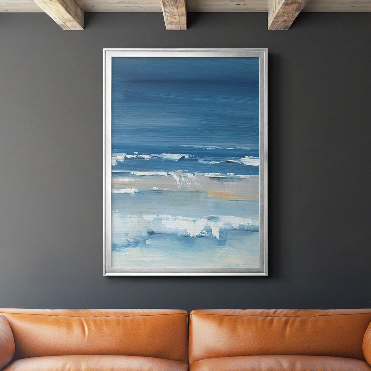 Coastal Colors I - Modern Framed Canvas Print