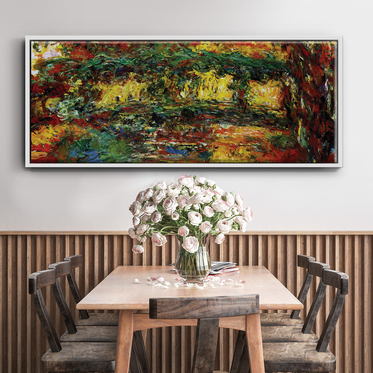 The Japanese Bridge, 1922 - Floater Framed Canvas Print