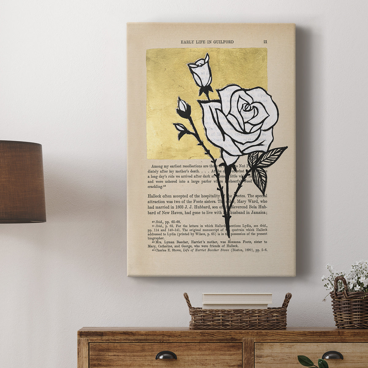 Floral Diary III - Canvas Art Print